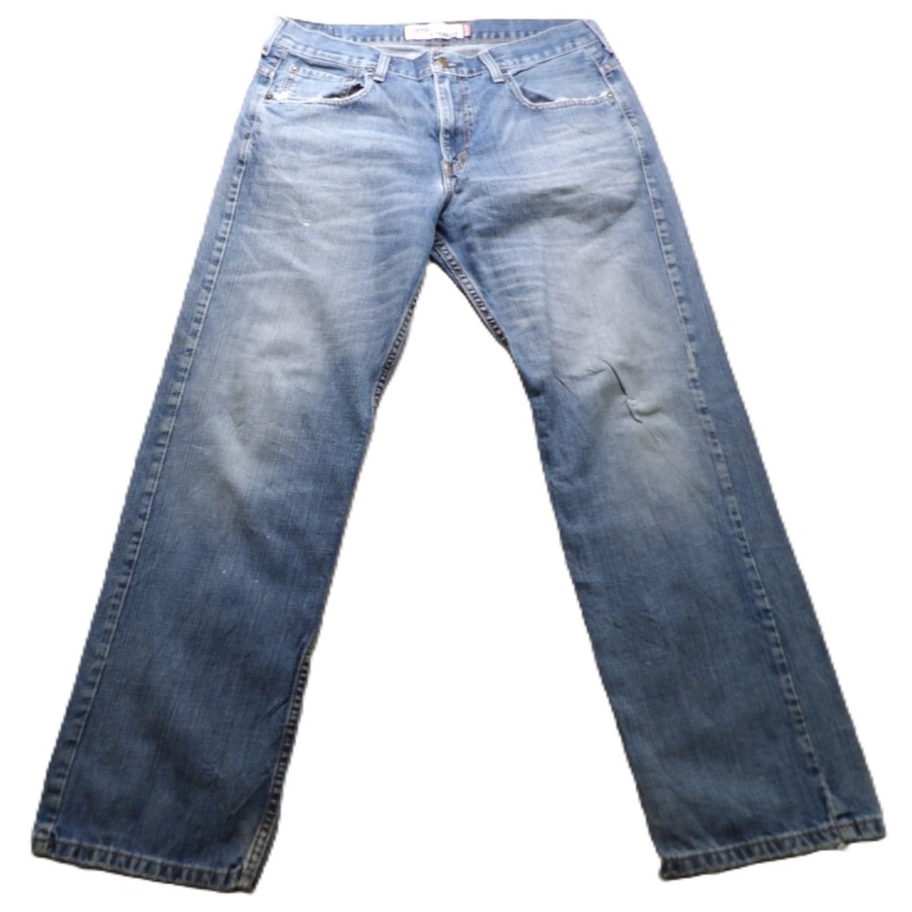 Y2K Levis 569 Jeans Men 32x32 Blue Loose Straight Denim Grunge Casual Pants Logo